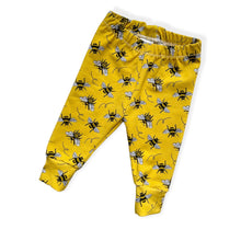 Load image into Gallery viewer, Yellow Bee Baby &amp; Children&#39;s Leggings • ORGANIC • MADE TO ORDER • Kids Leggings •

