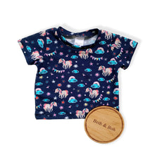 Load image into Gallery viewer, Navy Unicorns Baby &amp; Children&#39;s T-Shirt • READY TO SHIP • Kids • 3-6 Months •
