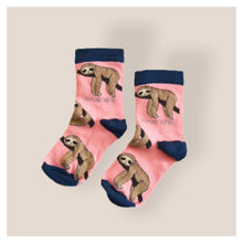 Load image into Gallery viewer, Save The Sloths Bamboo Socks for Kids • READY TO SHIP •
