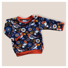 Load image into Gallery viewer, Navy Robins Baby &amp; Children&#39;s Jumper • READY TO SHIP • Kids •
