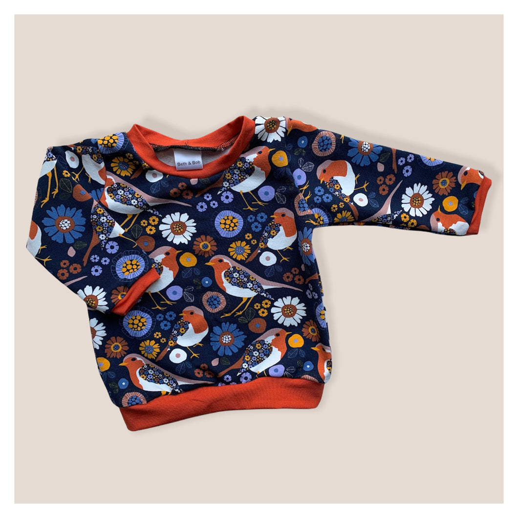 Navy Robins Baby & Children's Jumper • READY TO SHIP • Kids •