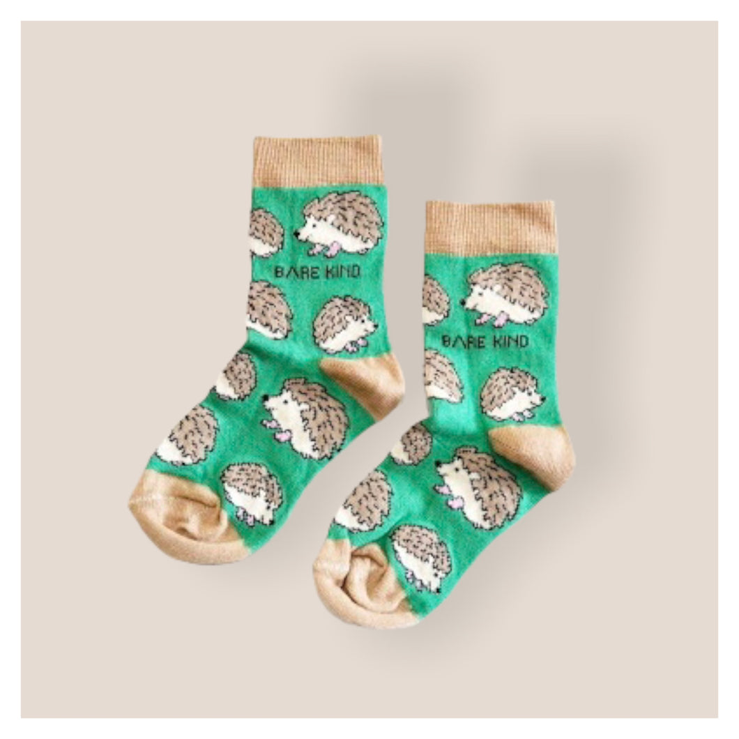Save The Hedgehogs Bamboo Socks for Kids • READY TO SHIP •