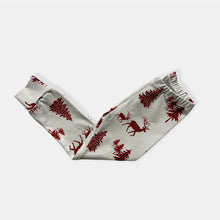 Load image into Gallery viewer, Buffalo Plaid Deer Baby &amp; Children&#39;s Leggings • MADE TO ORDER • Kids Leggings • Christmas •
