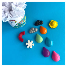 Load image into Gallery viewer, Wax Crayons &#39;Weather&#39; Gift Tub • READY TO SHIP •
