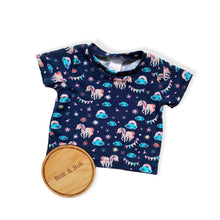 Load image into Gallery viewer, Navy Unicorns Baby &amp; Children&#39;s T-Shirt • READY TO SHIP • Kids • 3-6 Months •
