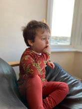 Load image into Gallery viewer, Rusty Leopards Baby &amp; Children&#39;s Long Sleeved Top • ORGANIC • MADE TO ORDER • Kids Tee •
