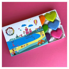 Load image into Gallery viewer, Wax Crayons &#39;Rainbow Hearts&#39; Gift Box • READY TO SHIP •
