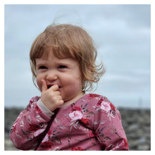Load image into Gallery viewer, Pink Roses Baby &amp; Children&#39;s Jumper • MADE TO ORDER • Kids Jumper •
