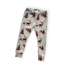 Load image into Gallery viewer, Grey Buffalo Plaid Deer Baby &amp; Children&#39;s Leggings • READY TO SHIP • Kids •
