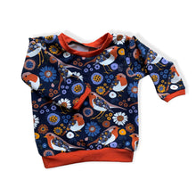 Load image into Gallery viewer, Navy Robins Baby &amp; Children&#39;s Jumper • READY TO SHIP • Kids •
