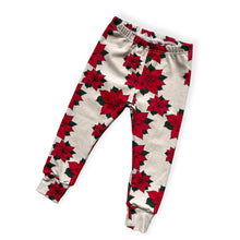 Load image into Gallery viewer, Red Poinsettia Flower Baby &amp; Children&#39;s Leggings • ORGANIC • READY TO SHIP •Kids •
