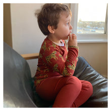 Load image into Gallery viewer, Rusty Red Baby &amp; Children&#39;s Leggings • ORGANIC • MADE TO ORDER • Kids •
