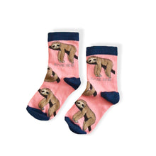 Load image into Gallery viewer, Save The Sloths Bamboo Socks for Kids • READY TO SHIP •
