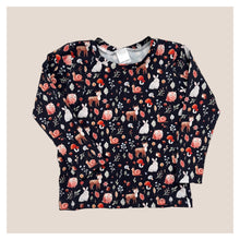 Load image into Gallery viewer, Navy Woodland Animals Baby &amp; Children&#39;s Top • READY TO SHIP • Kids • 3-4 Years •
