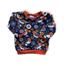 Load image into Gallery viewer, Navy Robins Baby &amp; Children&#39;s Jumper • READY TO SHIP • Kids •
