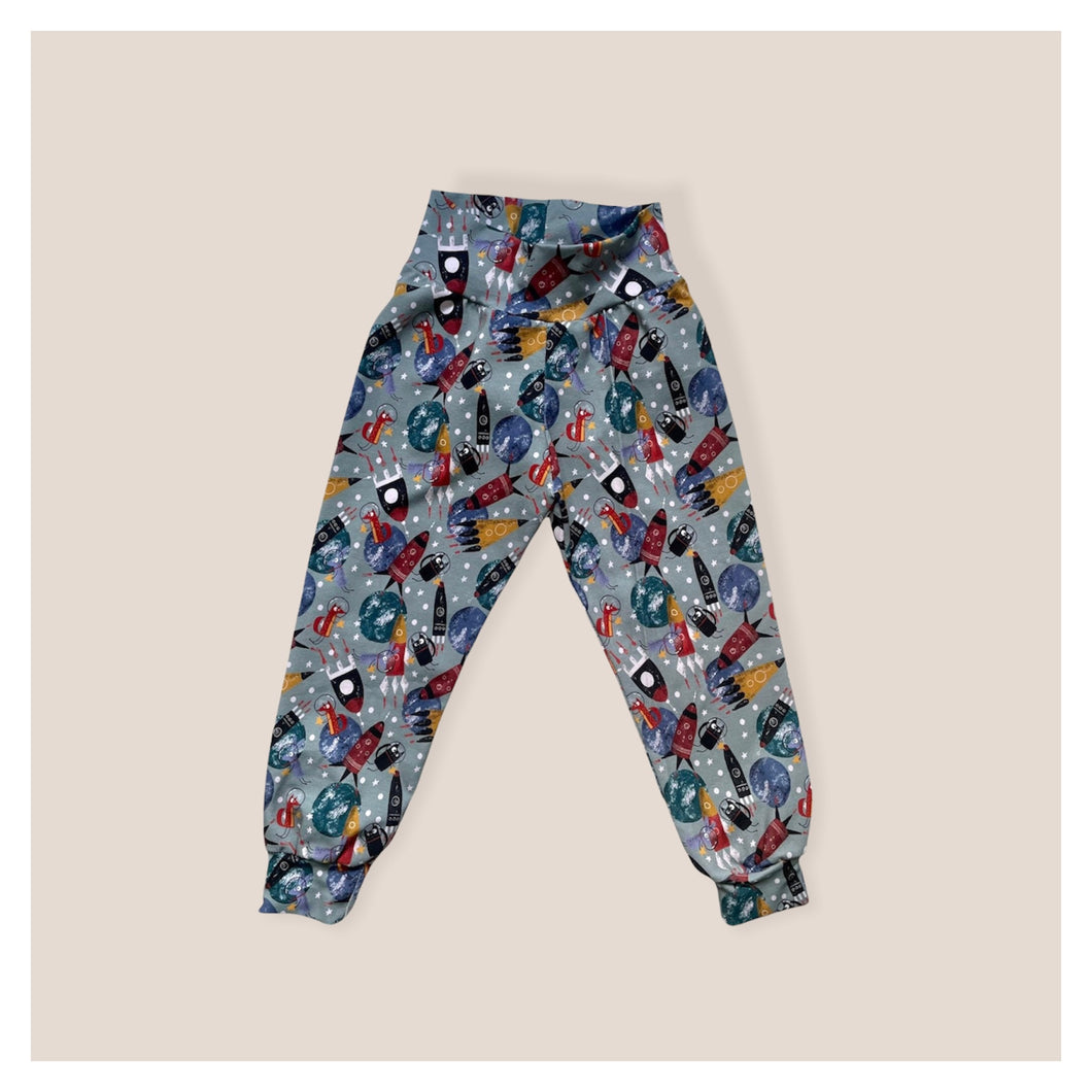 Space Rockets Baby & Children's Cuffed Trousers • MADE TO ORDER • Kids •