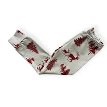 Load image into Gallery viewer, Grey Buffalo Plaid Deer Baby &amp; Children&#39;s Leggings • READY TO SHIP • Kids •
