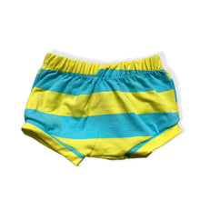 Load image into Gallery viewer, Yellow &amp; Blue Striped Bummies • READY TO SHIP •
