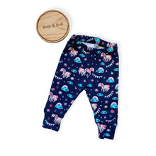 Load image into Gallery viewer, Navy Unicorns Baby &amp; Children&#39;s Leggings • READY to SHIP • Kids •
