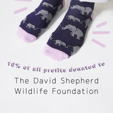 Load image into Gallery viewer, Save The Elephants Bamboo Socks for Kids • READY TO SHIP •
